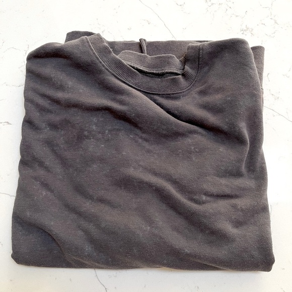 Distressed Grey Oversized Sweatshirt - Picture 1 of 3